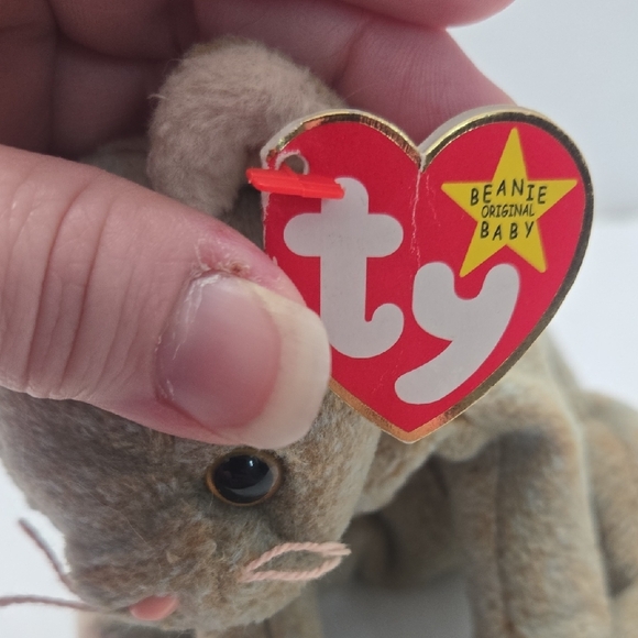 Ty Plush Cat with Pink Ears and Nose - Picture 2 of 6